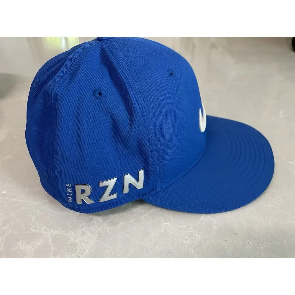 Nike Golf VRS RZN Flexfit Cap Hat Royal Blue White Swoosh Mesh